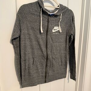 Nike Heather Gray Full-Zip Hoodie